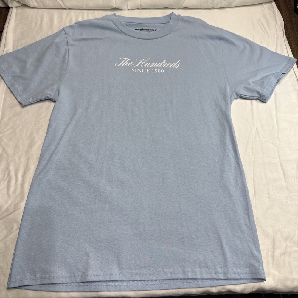 The Hundreds Blue Logo sz SMALL T Shirt Short Sleeve Crewneck